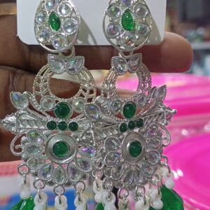 Denny Art Fence and Stone work Earrings