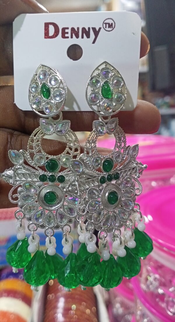 Denny Art Fence and Stone work Earrings