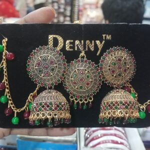 long earrings with studs