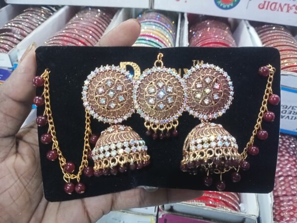 bahubali earring with studs