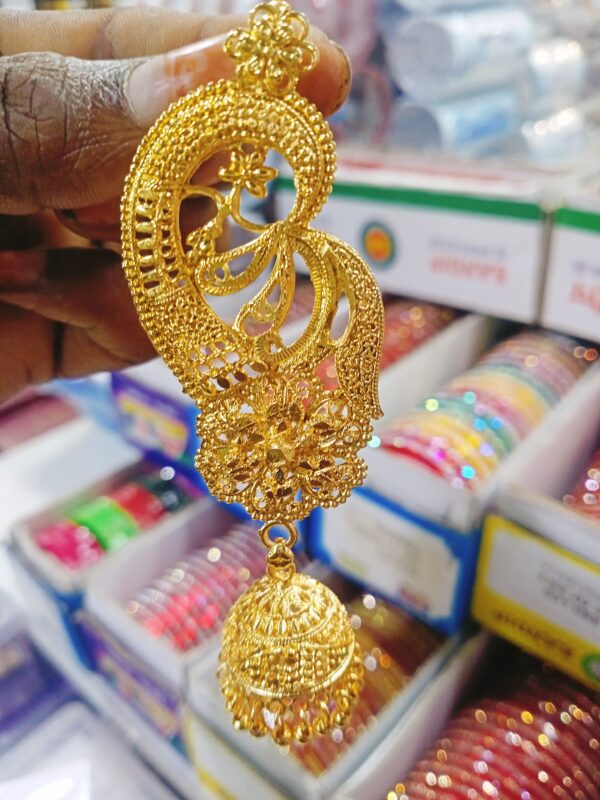 Golden Jhumka -city gold - Image 2