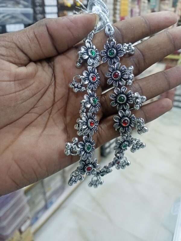 Silver colour necklace set