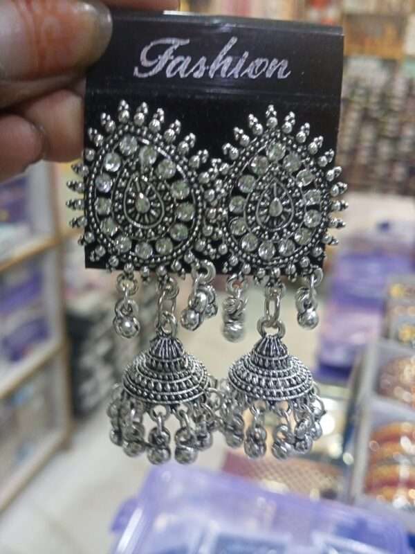 Silver colour necklace set - Image 2