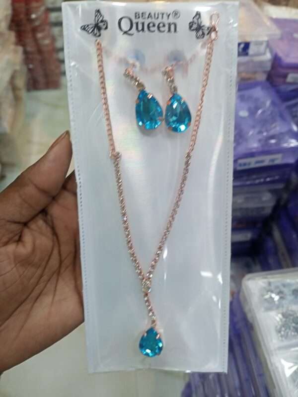 Blue necklace set for girl