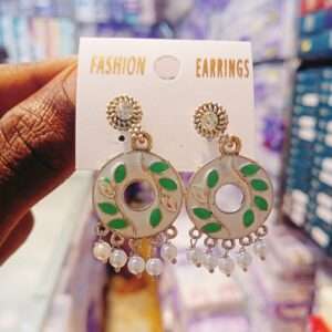 Earrings in silver colour