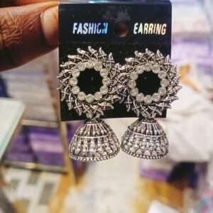 Fancy Earrings in silver colour