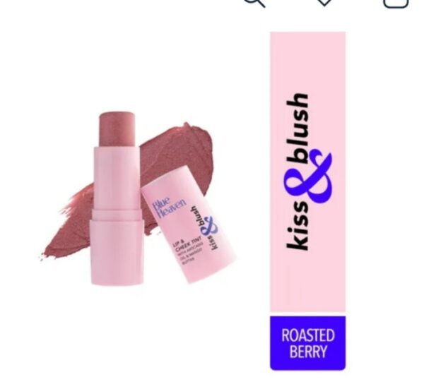 Blue Heaven Kiss & blush Lip And Cheek Tint- Roasted Berry, 8.5 g