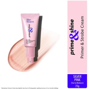 Blue Heaven Prime & Shine Flawless luminating Primer & Strobe Cream- Silver Pink 25g