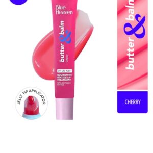 Blue Heaven Butter & Balm Peptide based Tinted Lip Balm With spf20 pa+++Infused With Cupuacu Butter - Cherry, 15g