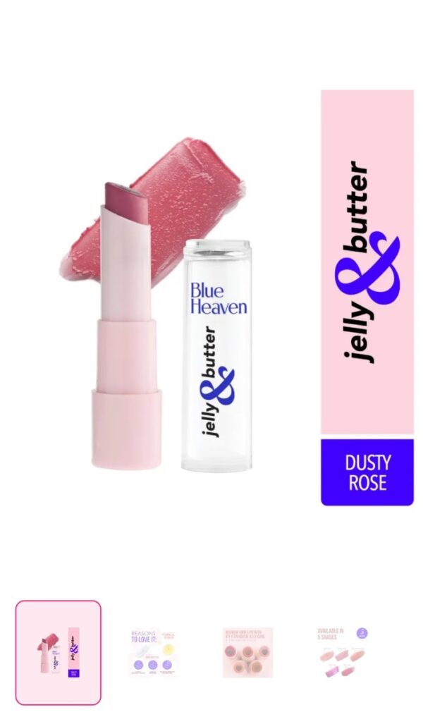 Blue Heaven Jelly & Butter Hydrating Lip Balm -Dusty Rose, 3g