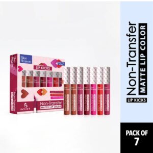 Blue Heaven Lip Kicks Non Transfer Lip Color -Pack of 7- 19.6ml