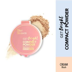 Blue Heaven Get Bright Compact Powder- Cream Blush, 16g