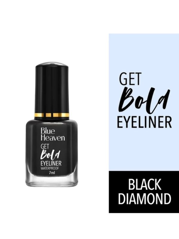 Blue Heaven Get Bold Eyeliner Waterproof- Black Diamond, 7ml