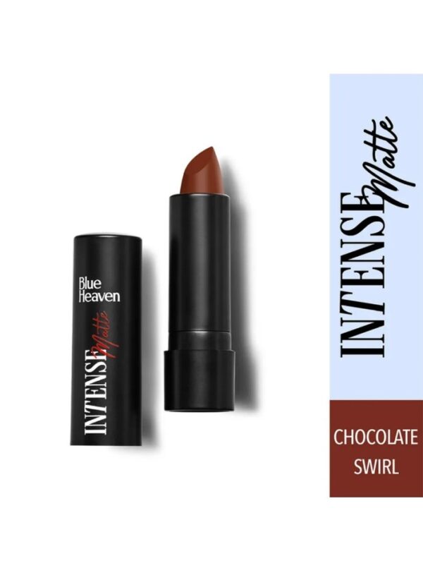 Blue Heaven Intense Matte Lipstick- Chocolate Swirl 307, 4g
