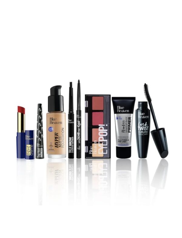 Blue Heaven Festive Make Up Kit Fair Tone Combo Medium Tone - Pack of 8 | Pack of 8