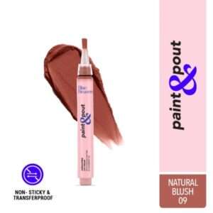 Blue Heaven Paint & Pout Airwhipped Lip Cream - Natural Blush 09 | 2ml
