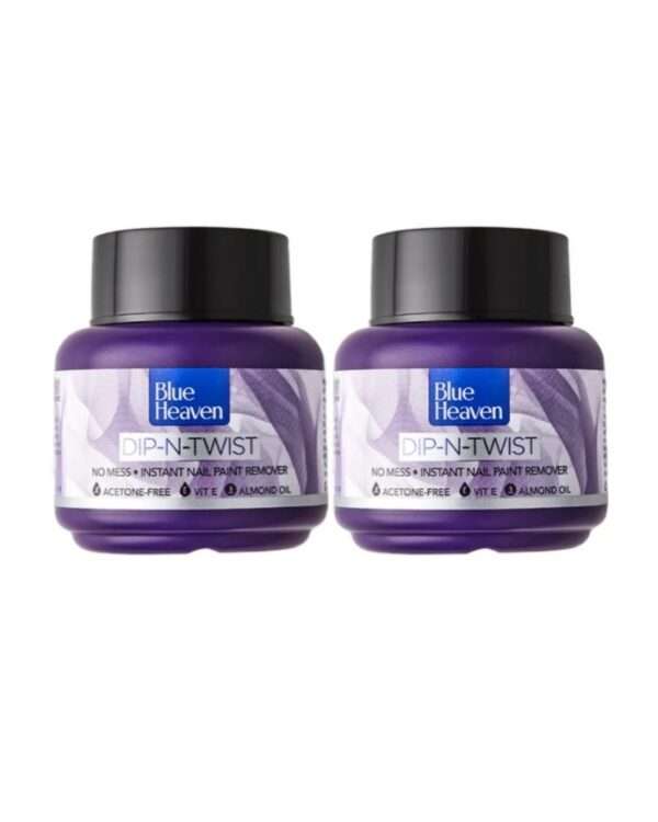 Blue Heaven Dip & Twist Nail Paint Remover - Pack Of 2 | 2 pcs