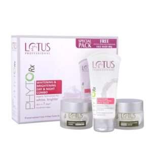 Lotus Herbals Professional PhytoRx Whitening & Brightening Day & Night Combo,180g