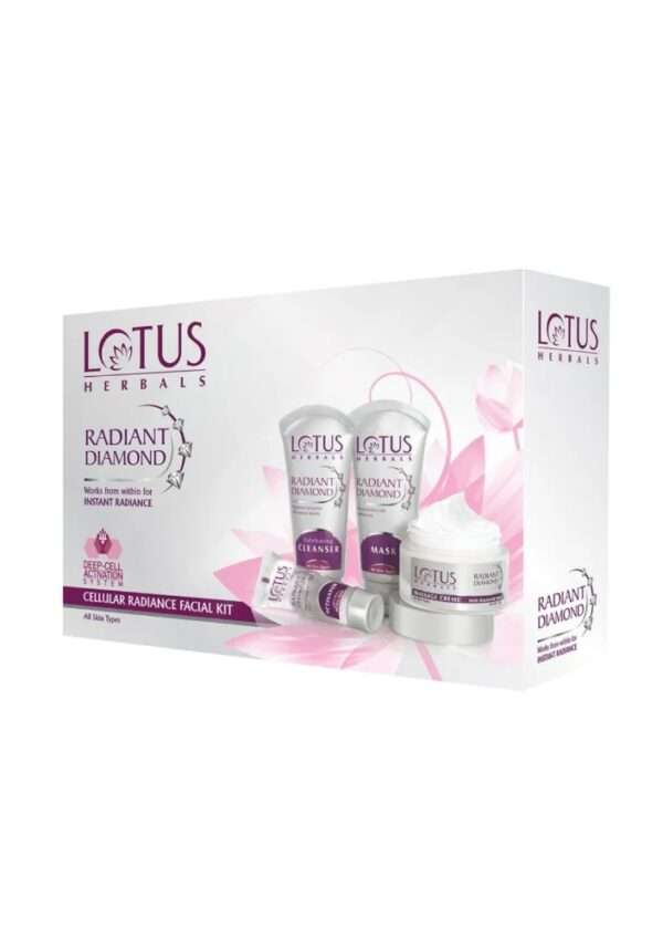 Lotus Herbals Radiant Diamond Cellular Radiance Facial Kit I 170gm