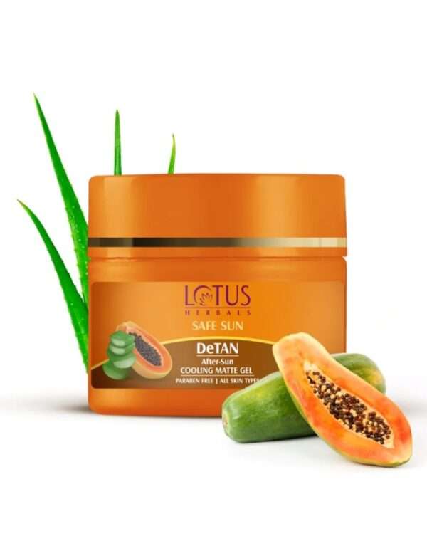 Lotus Herbals Safe Sun De Tan After Sun Cooling Matte Gel I 100g