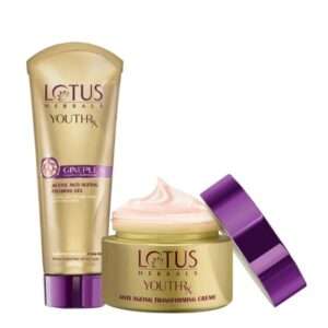 Lotus Herbals YouthRx Anti-Ageing Creme Foaming Gel Combo I 100gm+50gm
