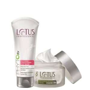 Lotus Herbals Lotus Professional Phyto-RX Whitening Brightening Two Step Combo, 150gm+80gm