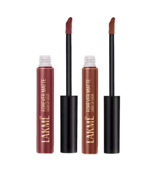 Lakme Forever Matte Nude Dream + Nude Twist Liquid Lip Color Dream Combo