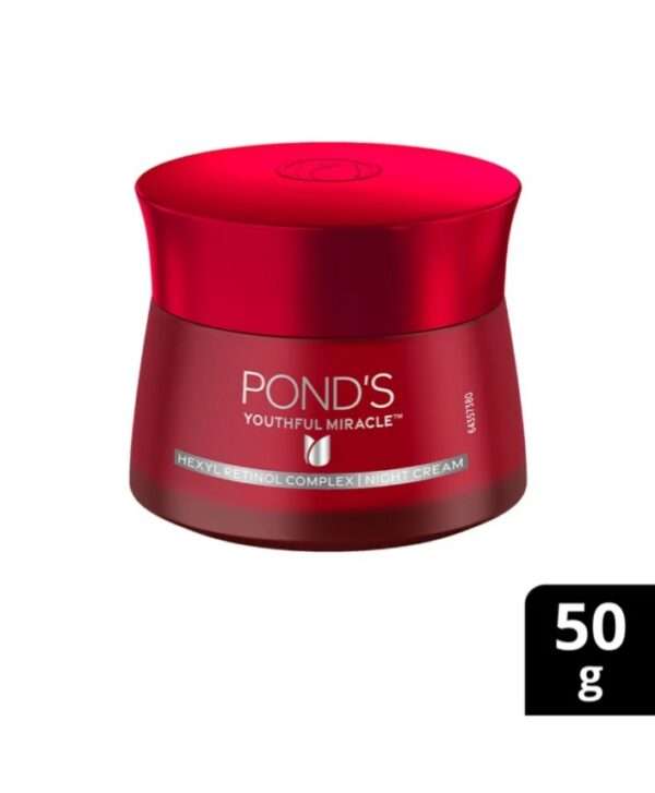 Ponds Youthful Miracle Anti Aging Night Cream With Retinol C Niacinamide 1 50gm