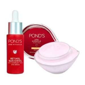 Ponds Age Miracle Day Creme & Age Miracle Ultimate Youth Serum Combo