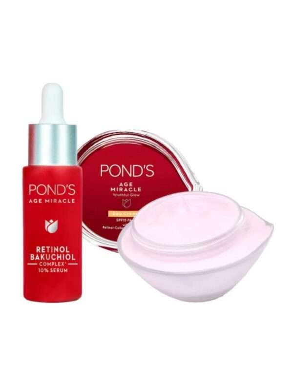 Ponds Age Miracle Day Creme & Age Miracle Ultimate Youth Serum Combo