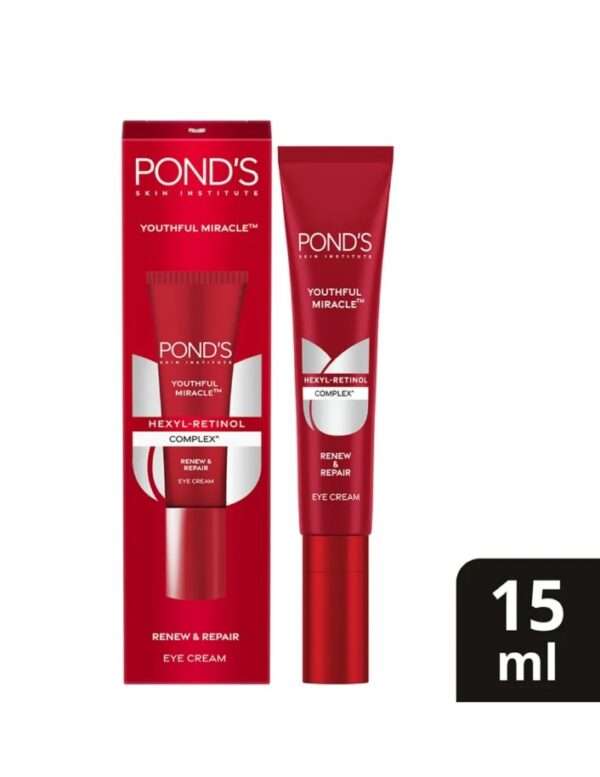 Youthful Miracle Hexyl Retinol Complex, Renew & Repair Eye Cream, 15ml