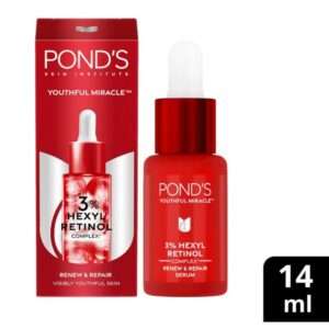 Ponds Youthful Miracle Hexyl Retinol Complex, Renew & Repair Serum, 14ml