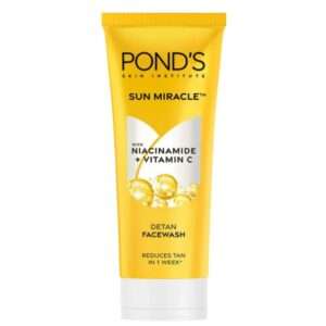 Ponds Detan Facewash, With Niacinamide & Vitamin C, Reduces Tan In 7 Days, For All Skin Types I 100 g