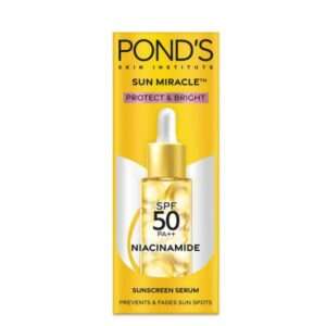 POND'S Sun Miracle SPF 50 PA++ Sunscreen Serum - Protect & Bright, With Niacinamide I 14ml