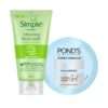 Ponds Simple Refreshing Facewash Mild Face Wash + Ponds Super Light Gel Oil-Free Moisturizer Combo 1 2pcs