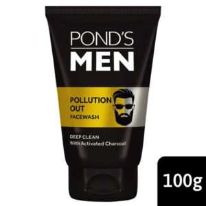 Ponds Men Pollution Out Facewash Deep Cleanses With Activated Charcoal 1 100g