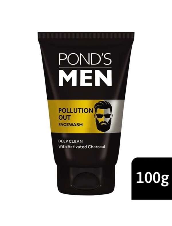 Ponds Men Pollution Out Facewash Deep Cleanses With Activated Charcoal 1 100g