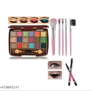 Mini 18 Shades Eyeshadow Palate With 5pc makeup brush and 36hr....