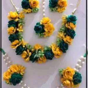 Haldi jewellery set