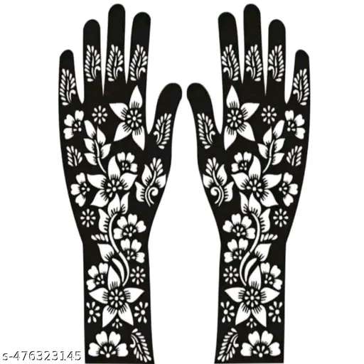 Mehendi designs stickers pack of 2pcs