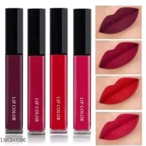 Matte Lipstick for girls combo pack of 4