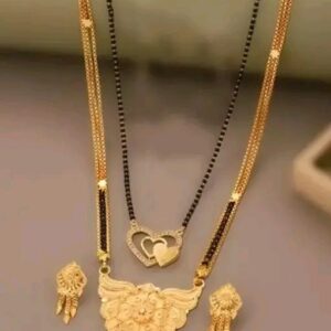 mangal sutra set with earrings
