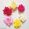 Women rose gajra clips pack of 6