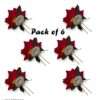Women rose gajra clips pack of 6