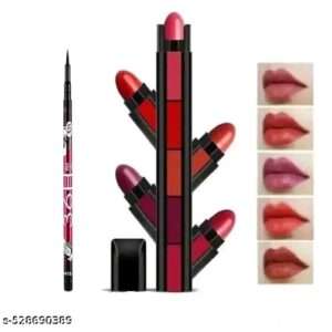 Lipstick and eyeliner for girls combo pack