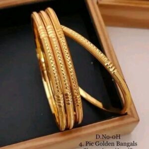 Royal Antique Gold-Toned Traditional Bangles| City Gold Churi