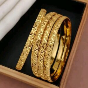 Classic Temple Style Gold Plated Bangles