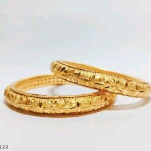 Occasion Wear Gold Bangles with Intricate Detailing| City Gold Bangles/Churi