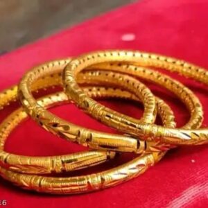 Occasion Wear Gold Bangles with Intricate Detailing| City Gold Bangles/Churi