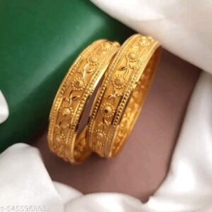 Minimalist Matte Gold Bangles for Modern Women| City Gold Bangles/Churi